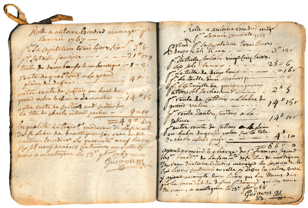 Rôle de 1761 à 1796