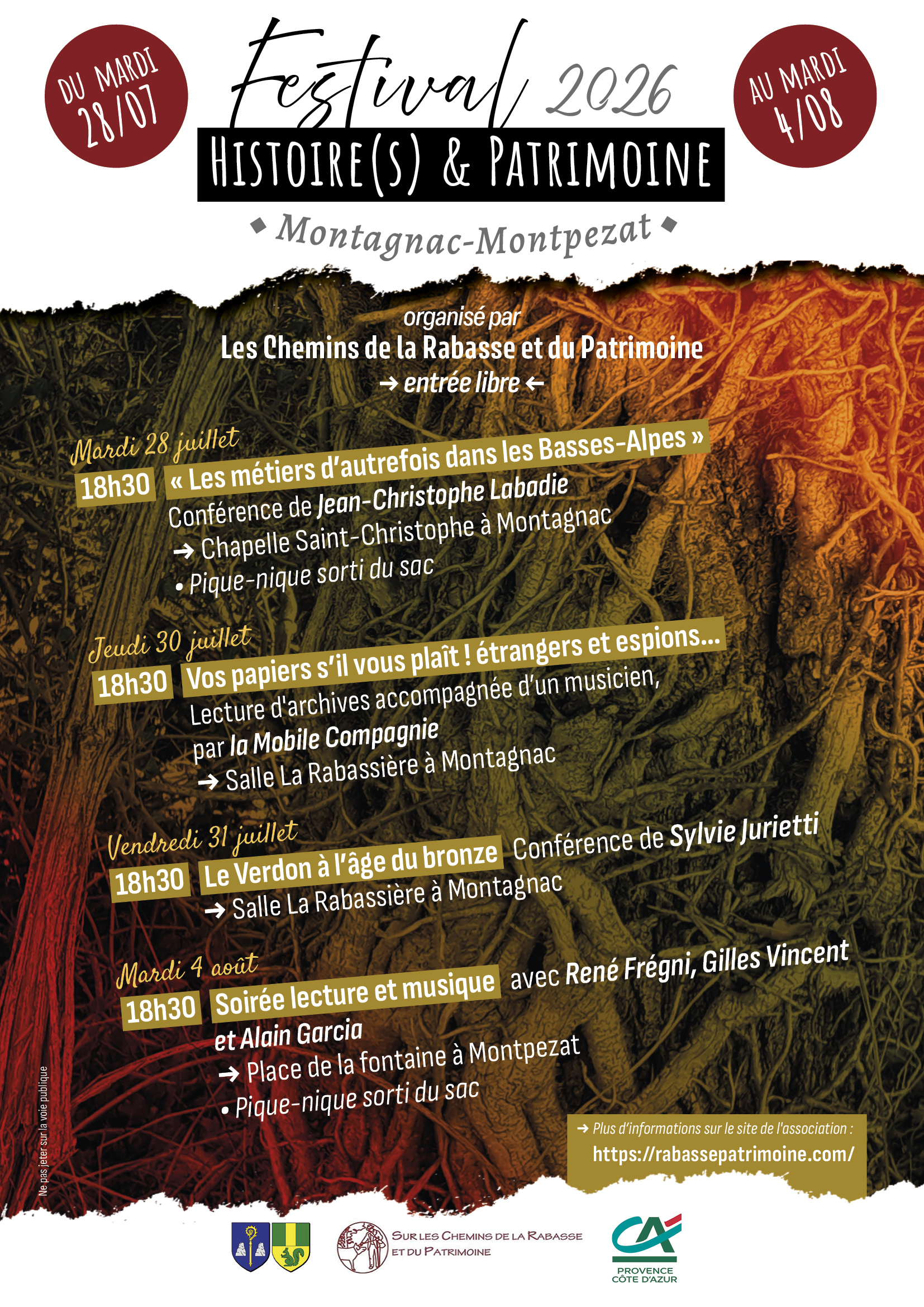 Affiche du Festival Histoire et Patrimoine 2026